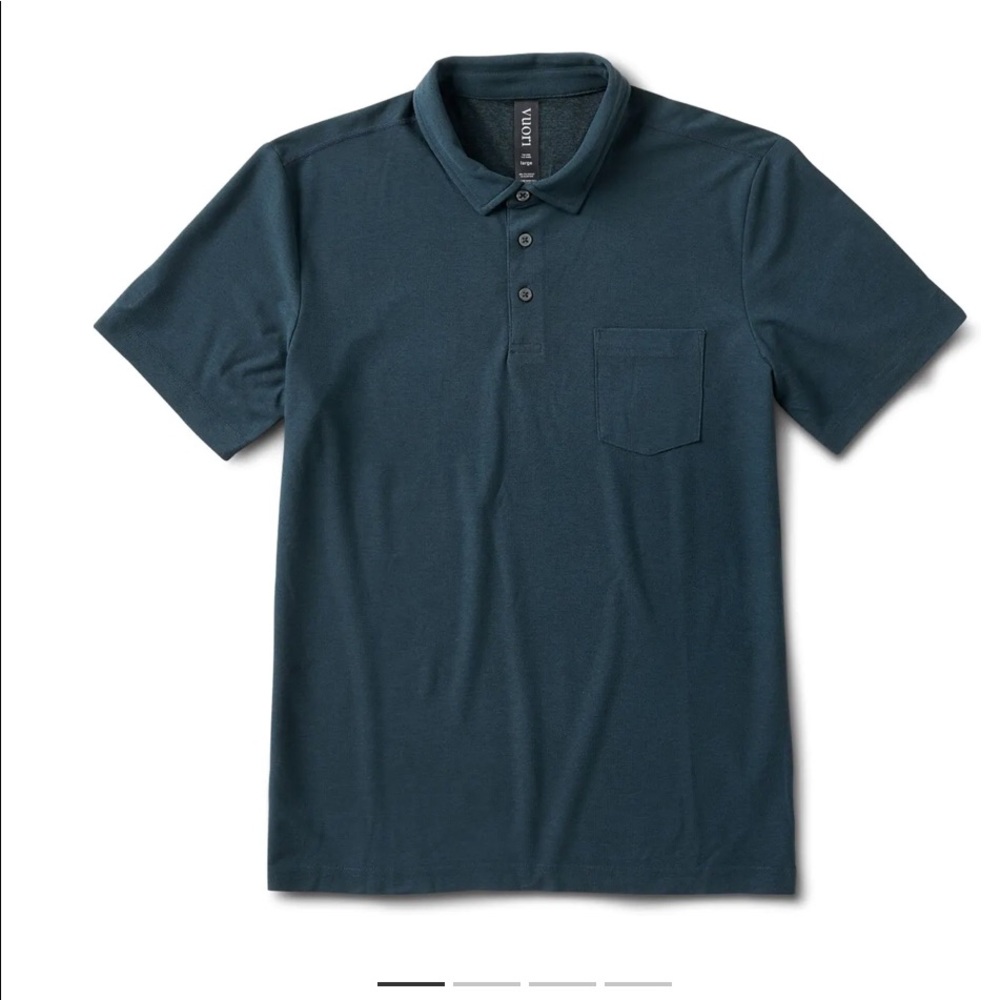 Vuori Ace Polo Indigo Men’s Large NWT